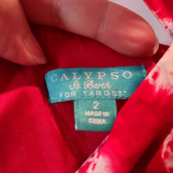 Calypso St Barth for Target Tie dye maxi dress sz 2 - Picture 4 of 4